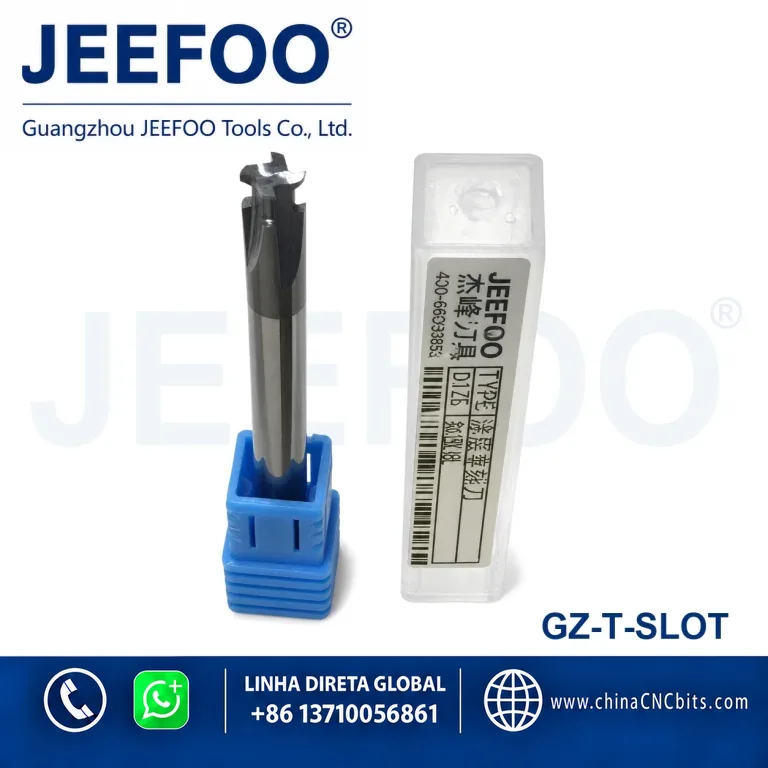 Carbide T-Type End Mill for Precision T-Slot CNC Cutting product image