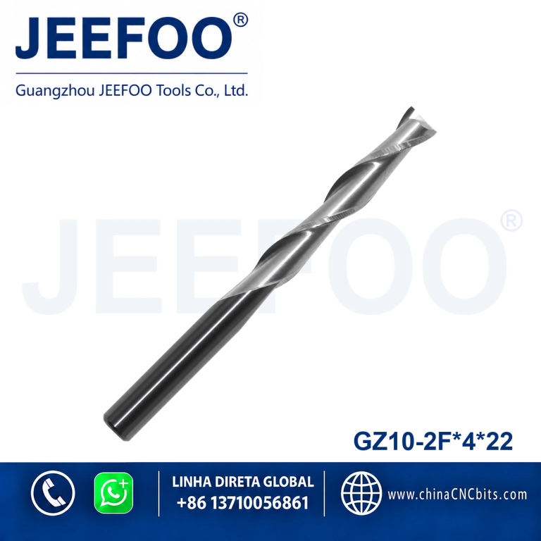 4x22 Two Flute Spiral CNC Milling Cutter for Wood MDF product image