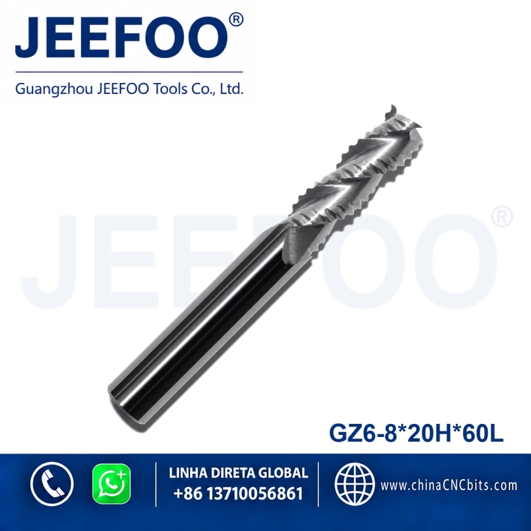 8x20x60L Roughing End Mill for CNC Metal Cutting product image