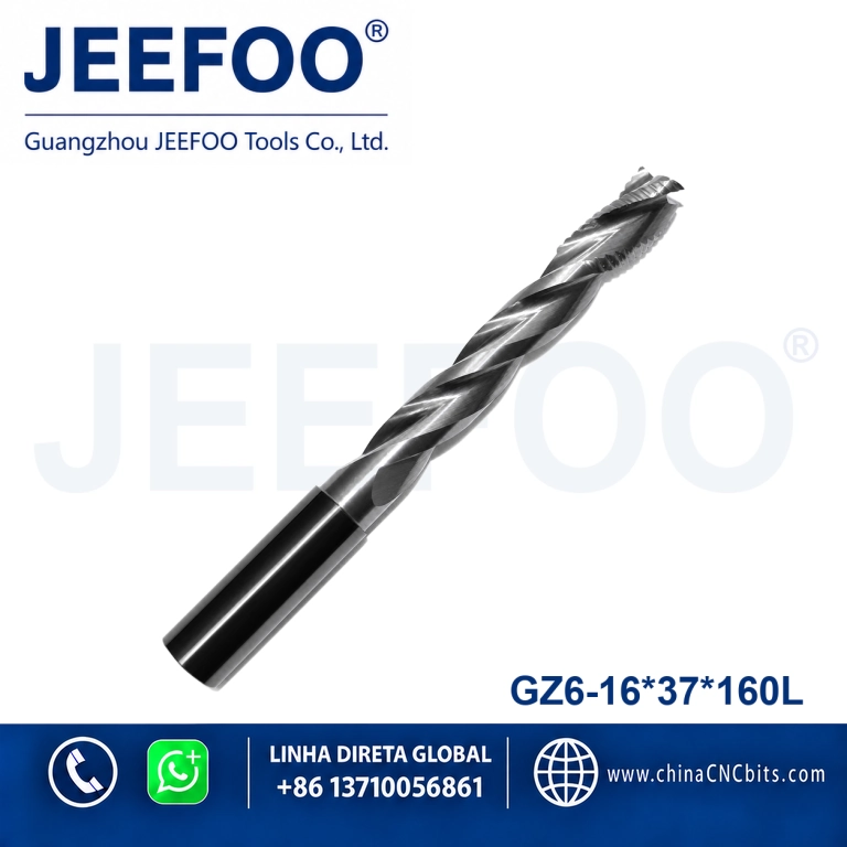 16x37x160L Carbide Roughing Cutter for CNC Metal Milling product image