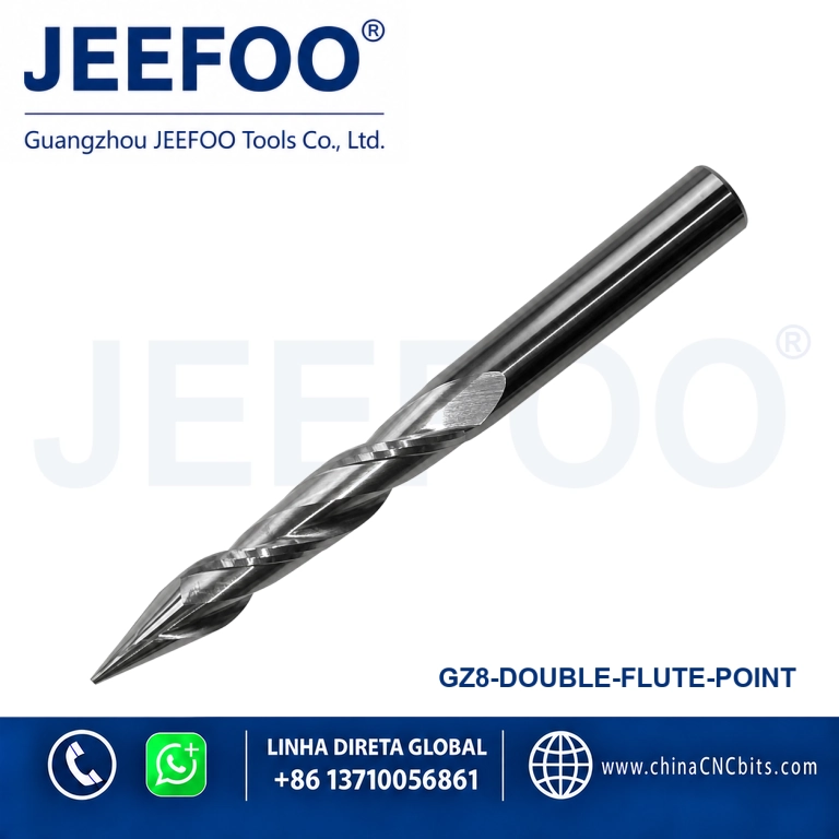 GZ8 Double Edge Solid Carbide Milling Cutter for CNC Woodworking product image