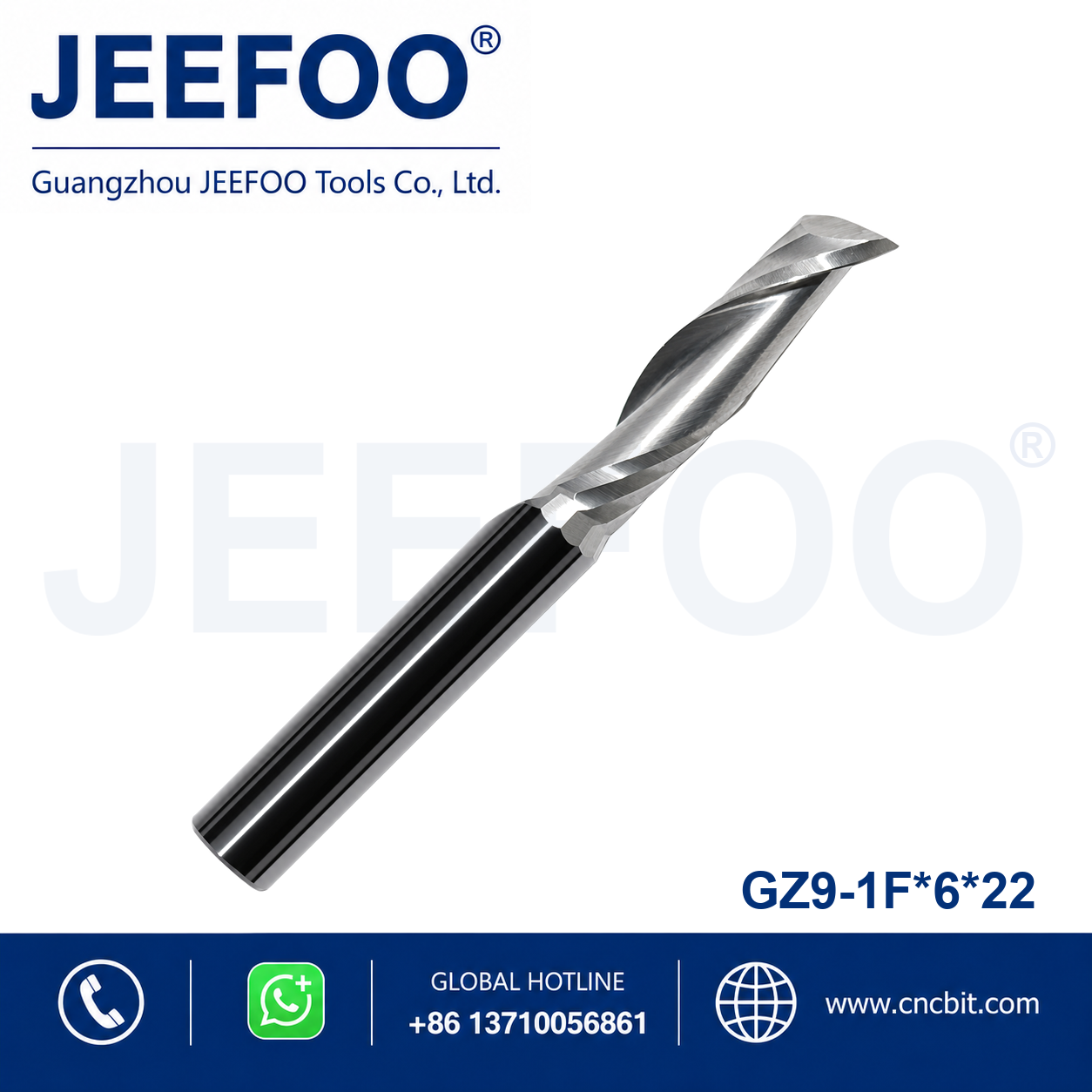 single flute spiral copy milling bit 6x22