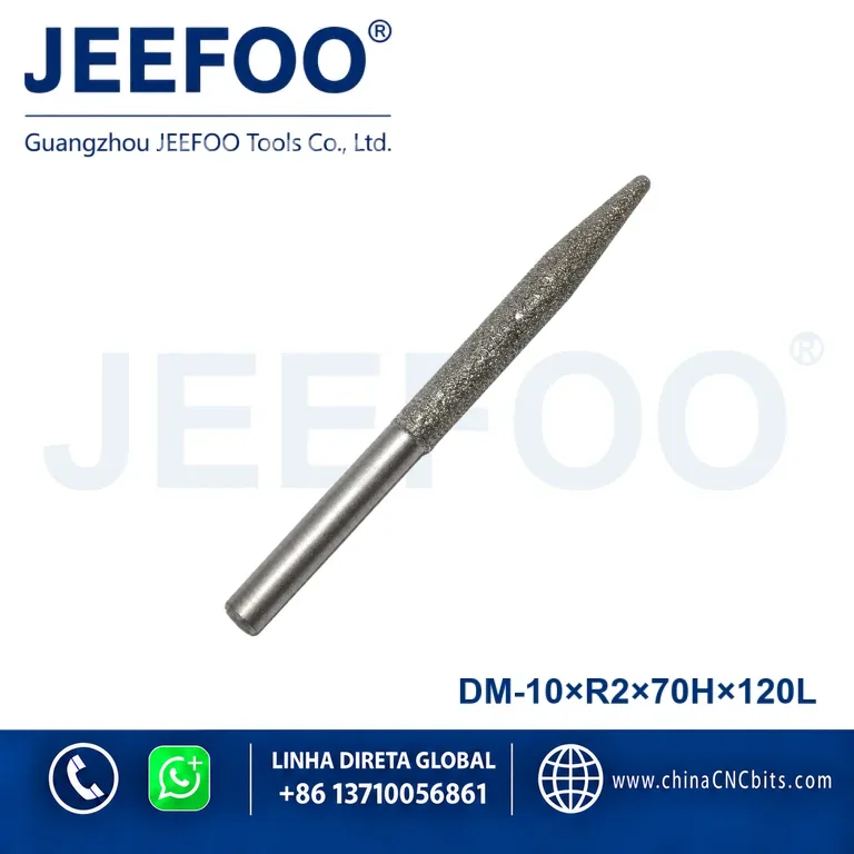 10xR2x70Hx120L Brazed Diamond Stone Bit product image