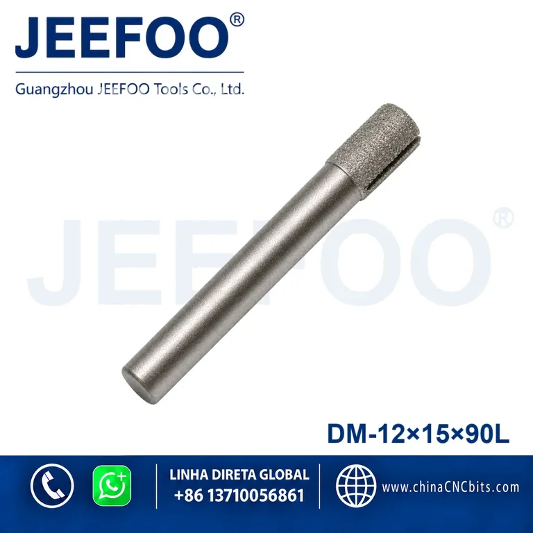 12x15x90 Brazed Diamond Stone Bit product image