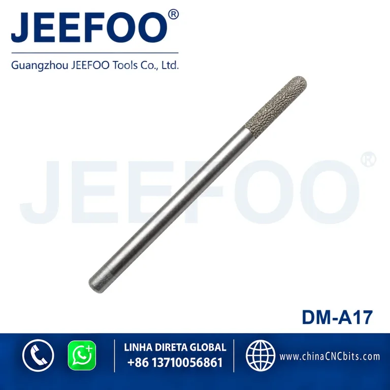 Extended 6mm Brazed Diamond Ball Nose Stone Bit product image