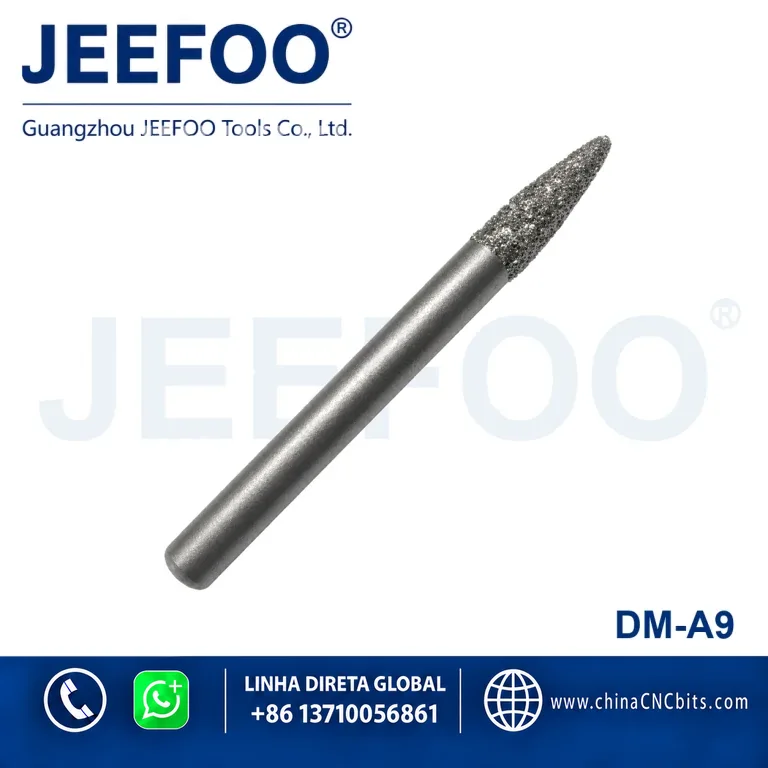 6mm Shank Deep Relief 20 Degree Brazed Diamond Bit product image