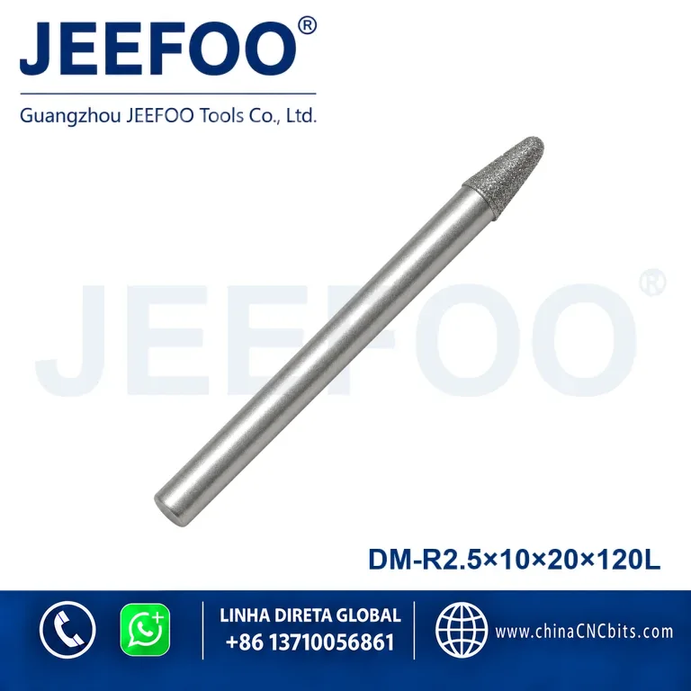 R2.5x10x20x120L Brazed Diamond Stone Bit product image