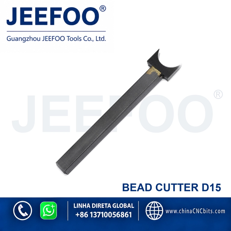 Cortador de esferas para torno de 15 mm, ferramenta de torneamento de precisao para artesanato DIY de pulseiras de bodhi