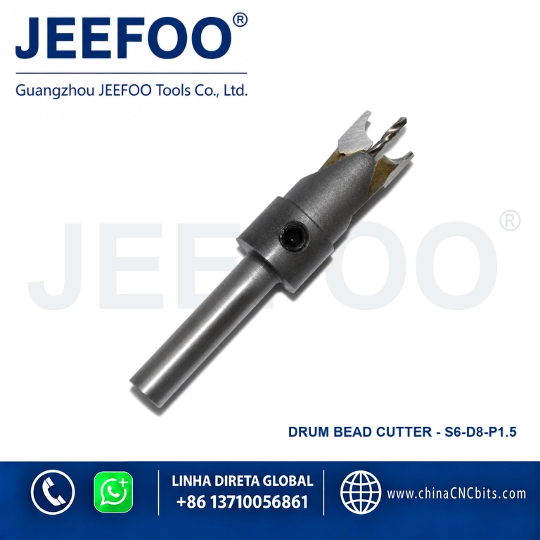 Bench Drill Drum Bead Cutter Shank 6 mm D8 Center Drill 1.5 mm product image