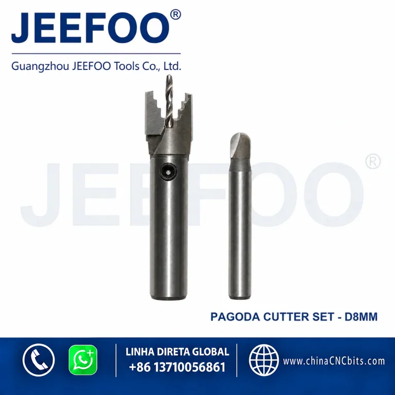 Bench Drill Pagoda Bead Cutter 8 mm Two-Piece Set product image