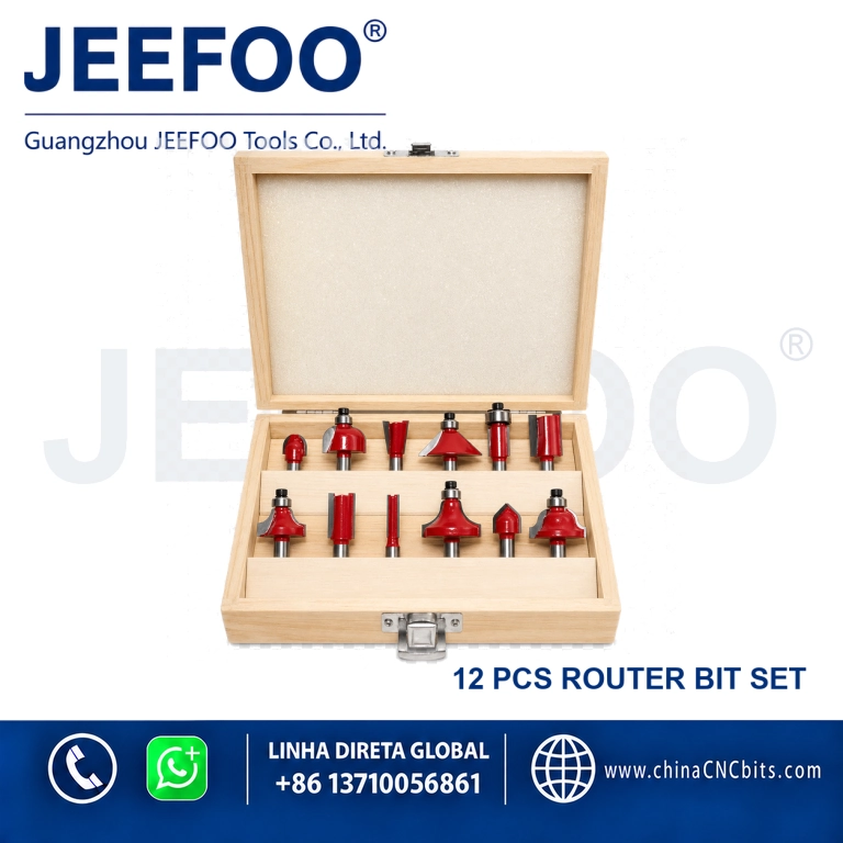 WH 12-Piece Woodworking Router Bit Set product image