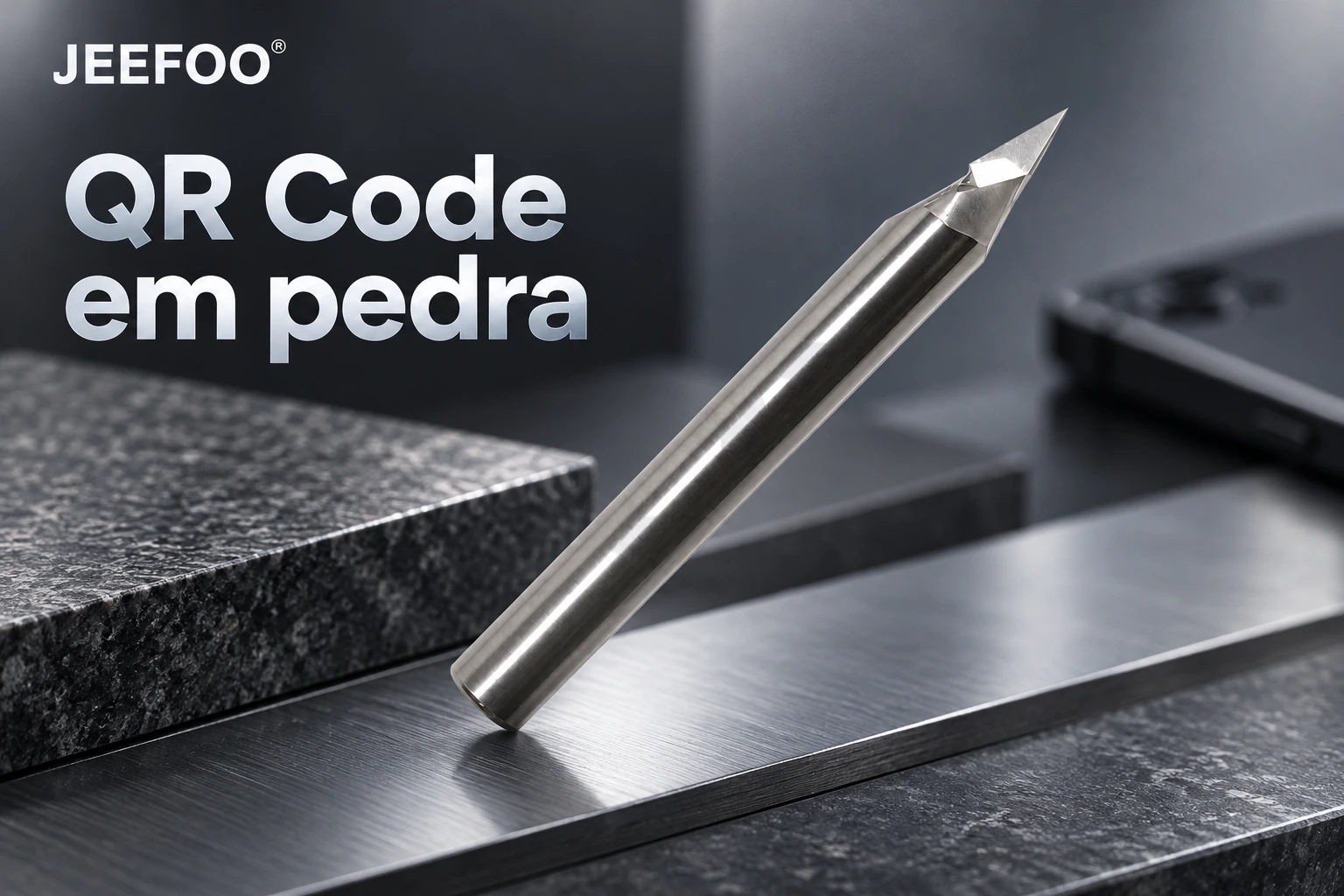 QR Code gravado em pedra: margem livre, contraste e teste de leitura na placa