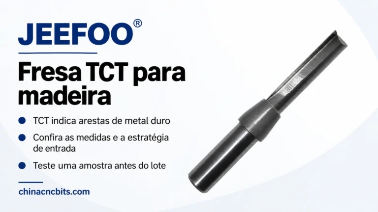 Fresa TCT para madeira: o que significa a sigla e como escolher uma fresa reta