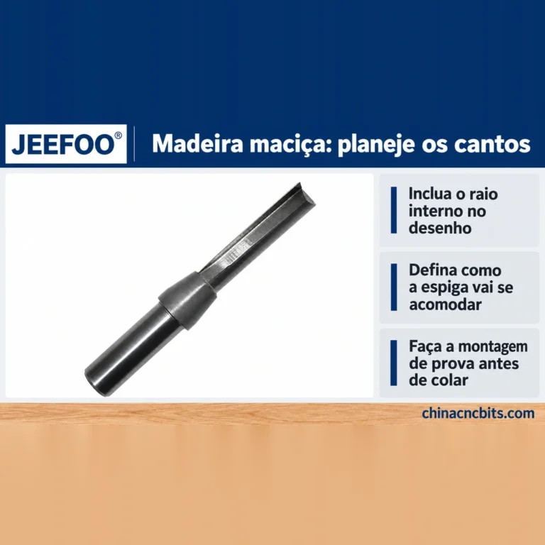 Fresa para encaixe em madeira maciça: planeje os cantos da caixa de espiga