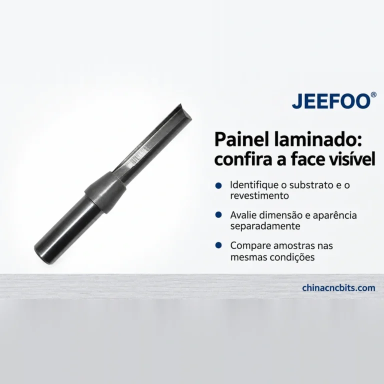 Fresa para painel laminado: como avaliar o acabamento da face visível
