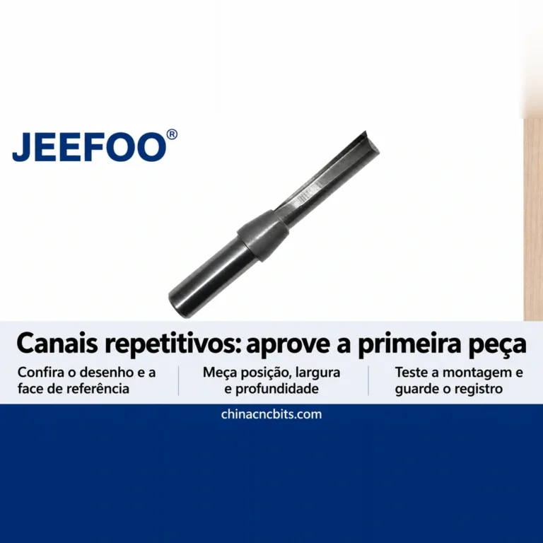 Canais repetitivos em madeira e painéis: checklist da primeira peça