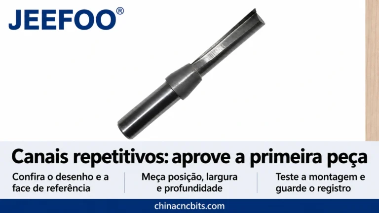 Canais repetitivos em madeira e painéis: checklist da primeira peça